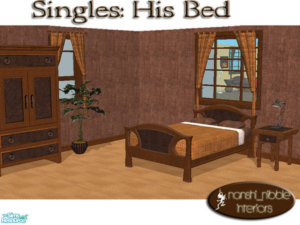 Sims 2 — Singles - His Bedroom by TSR Archive — Just in time for valentines day - treat your single to a bedroom worthy