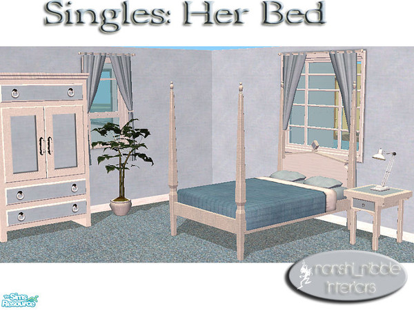 Sims 2 — Singles - Her Bedroom by TSR Archive — Just in time for valentines day - treat your single to a bedroom worthy