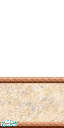 Sims 2 — Picture 0 by Lorah — A white wall with chair rail, a cream, beige, blue and raspberry lower half. part of set