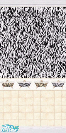 Sims 2 — Wild Kingdom Bath 2 by SeptemberPixie — My original Sims 1 bathroom wall has now been lovingly recreated for