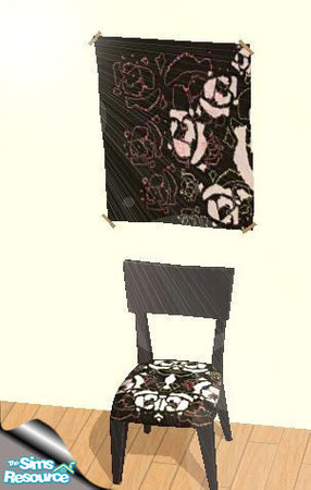 Sims 2 — FunkRose-Poster by AngelKitten056 — The Funk Rose set only uses 3 colors: Pink, white and brown. Add some