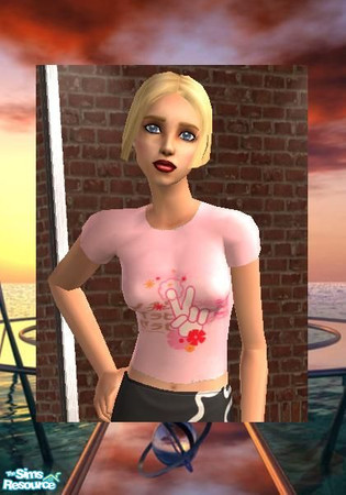 Sims 2 — Teen Peace Love Pop by sgoobysnacks — Teen Peace Love Pop T-Shirt.....Enjoy!