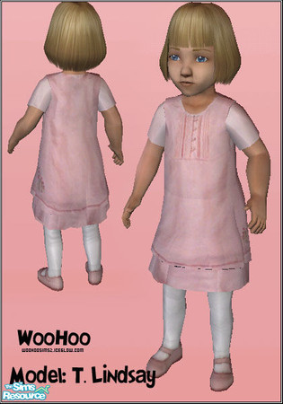 Sims 2 — The Chelsea by WooHoo by SkellySpades — Have your toddler look so pinchingly cute in this pink frost sleeveless