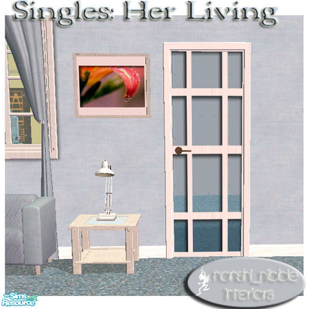 Sims 2 — Singles - Her Living Room Painting 001 by TSR Archive — .