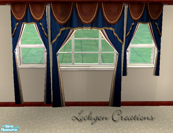 Sims 2 — Sophisticated Mancave - Curtains by lockgen — Part of my Sophisticated Mancave.