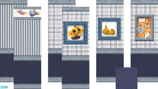 Sims 2 — The Denim Set by TSR Archive — An economically priced set to give your starter home pizzazz!