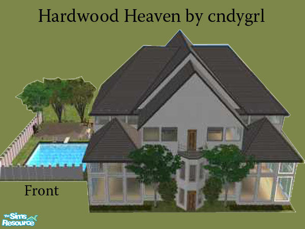 Sims 2 — Hardwood Heaven by oldmember_cndygrl2 — This four bedroom, 4 bath home boasts open spaces, huge windows, all