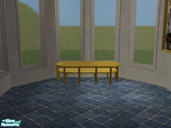 Sims 2 — China Blue Coffee Table Top by toriamos — This object has two files top and legs. The coffee table top to go