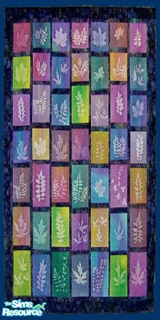 Sims 2 — multicolour wall by The_Unicorn — leaves