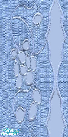 Sims 2 — blue embroderie by The_Unicorn — -