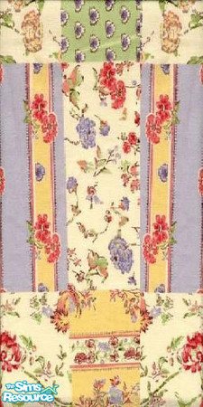 Sims 2 — patchwork by The_Unicorn — very happy coloured wall for the childsroom, looks nice in the game...