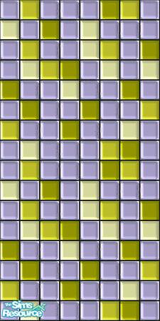 Sims 2 — Retro GoGo Wall-Yellow+Purple by the_aussie_sim — Time travel without the pesky need for a science breakthrough.