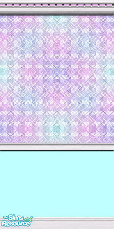 Sims 2 — PastelPassionsBlueWall by HeavenlyAngel — This is a blue version of the wall for pastel passions. It may show up