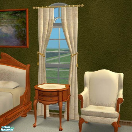 Sims 2 — Springtime Drapes by MandyWhy — All Springtime fabrics are hand embroidered, organic Peruvian cotton.