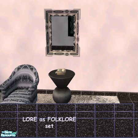 Sims 2 — Magic mirror by lorettamouse — Black and white mirror for your sims to feel the magic! Please rate my first