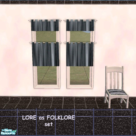 Sims 2 — Silky courtains by lorettamouse — Give quality in your life! Courtains made of silk. Perfect combination with my