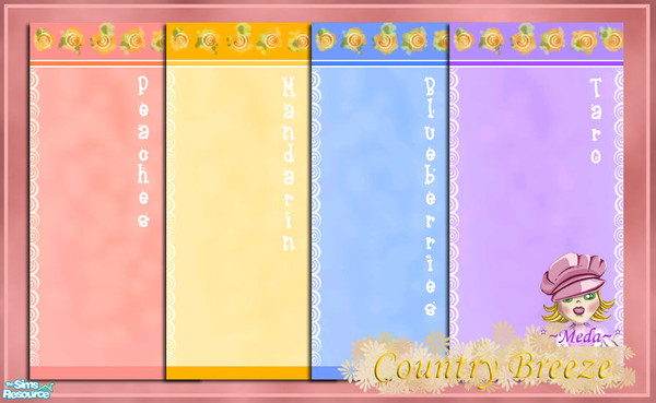 Sims 2 — Country Breeze Wallpaper Collection by oldmember_Meda — Country Breeze Wallpaper collection is a very warm and