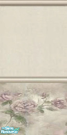 Sims 2 — Telly by Lorah — Beautiful soft pink roses on a pink, green, beige and cream backgound. Perfect for the bedroom.