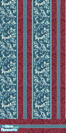 Sims 2 — red-blue wall by The_Unicorn — -
