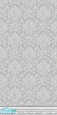 Sims 2 — damask white wall by The_Unicorn — -