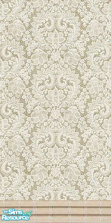 Sims 2 — damast wall by The_Unicorn — with a big flower pattern