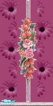 Sims 2 — purple girls fantasy 2 by The_Unicorn — it is a matching wall for the first, purple girls fantasy, the one in