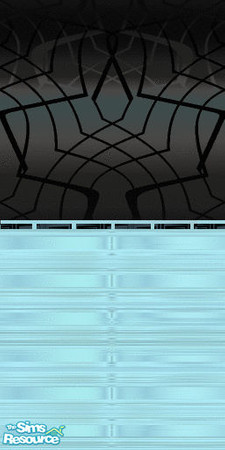 Sims 2 — Oxanna4 black by Cloisonne — Black /aqua wallpaper.