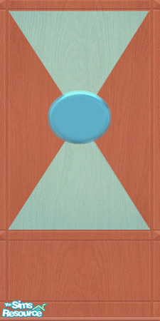 Sims 2 — Rose wood paneling with blue inlay by buntah — This is part of my Dinner Is Served dining room set.