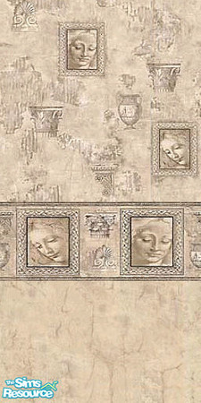 Sims 2 — Leonardo 2 by Lorah — You can download simular walls seperatly. This is included in set.