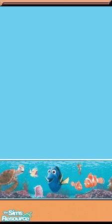 Sims 2 — Nemo by SpunkyBel — Part of set. See the matching floor. This wall is perfect in any child's room or nursery.