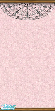 Sims 2 — am_stencilpink by Cruella — Spanish style stencil on pink painted stucco wall. 