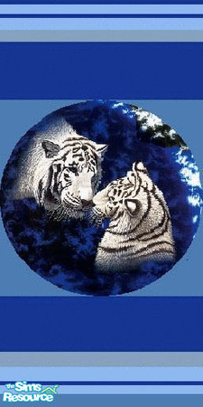 Sims 2 — blue tigers by The_Unicorn — -