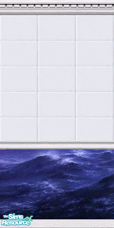 Sims 2 — The Sea Tile by synfulwyldcat — a Sea border for your bathrooms, be they in a community lot or a home, or a