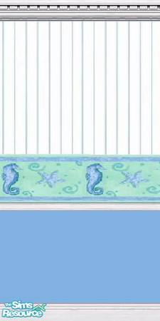 Sims 2 — Seahorse bathroom Wallpaper by sxylissy83 — enjoy!