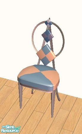 Sims 2 — Blue Mosiac Kitchen Chair by STP Carly — Perk up your kitchen with some colorful mosiac tiles! 