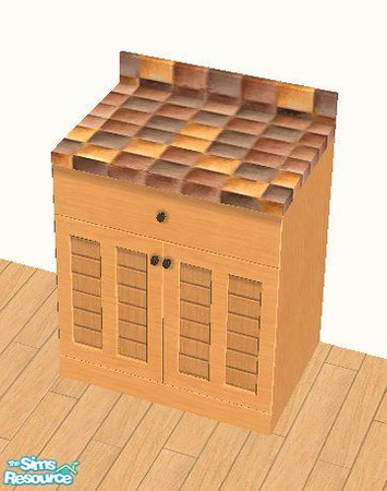 Sims 2 — Autumn Mosiac Kitchen Countertop by STP Carly — Perk up your kitchen with some colorful mosiac tiles!