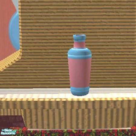 Sims 2 — Blue and rose vase by buntah — This is part of my Dinner Is Served dining room set. Updated with SimPE v15 to be