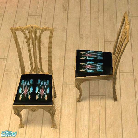 Sims 2 — Light wood dining chair CUSHION by buntah — This is part of my Dinner Is Served dining room set. Updated with