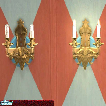 Sims 2 — Dining room wooden wall candles by buntah — This is part of my Dinner Is Served dining room set. Updated with
