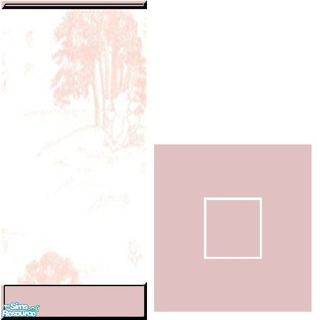 Sims 2 — Pink Pooh Wall and Floor Set by SpunkyBel — Perfect in any child's room or nursery. Minimal costs with champage