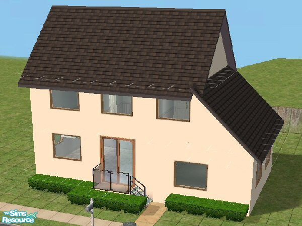 Sims 2 — Split-level Living by LilAl — My first try at split-level living, the living area is sunken, or the kitchen is