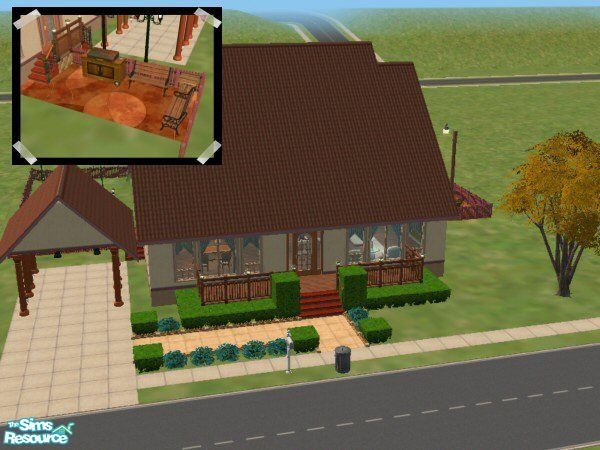 Sims 2 — Lofty Living by PaleGothic — Like lofts? Then this is the house you want! Spacious open floor plans and a pool