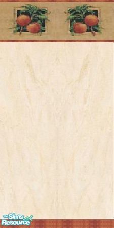 Sims 2 — Peach Wall by jeyca — Part of the Peaches N' Cream Glass Kitchen set.