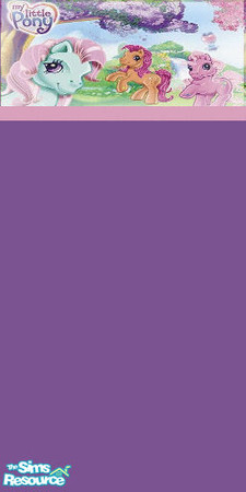 Sims 2 — My Little Pony Purple by frappomocho — Same as the green but with purple!