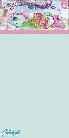 Sims 2 — My Little Pony Green by frappomocho — This is another my little pony wallpaper in minty green and light pink!