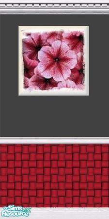 Sims 2 — Charcoal Cherry Paint3 by bunyaful — Modern Yet Affordable Wall Design For All Households!