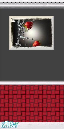 Sims 2 — Charcoal Cherry Paint2 by bunyaful — Modern Yet Affordable Wall Design For All Households!