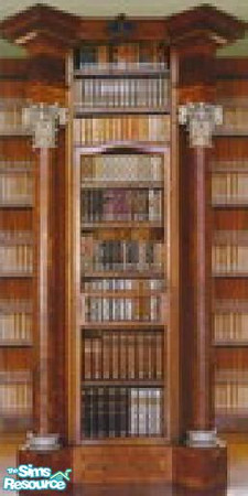 Sims 2 — Bookcase Wallpaper by sxylissy83 — great for a study!