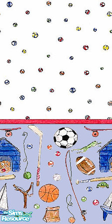 Sims 2 — Sports by Lorah — red, blue, yellow