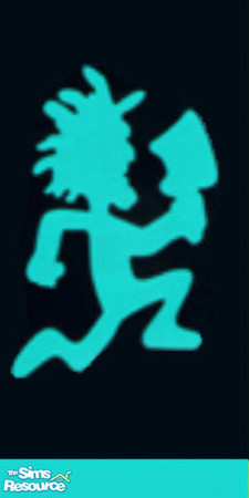 Sims 2 — Black Light Hatchetman by WickedMayesJuggalette — If you like this, sign my guestbook! Done by